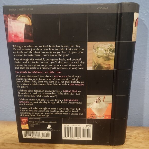 The Daily Cocktail 365 Intoxicating Drinks and Outrageous Events Hard Cover - Picture 3 of 7